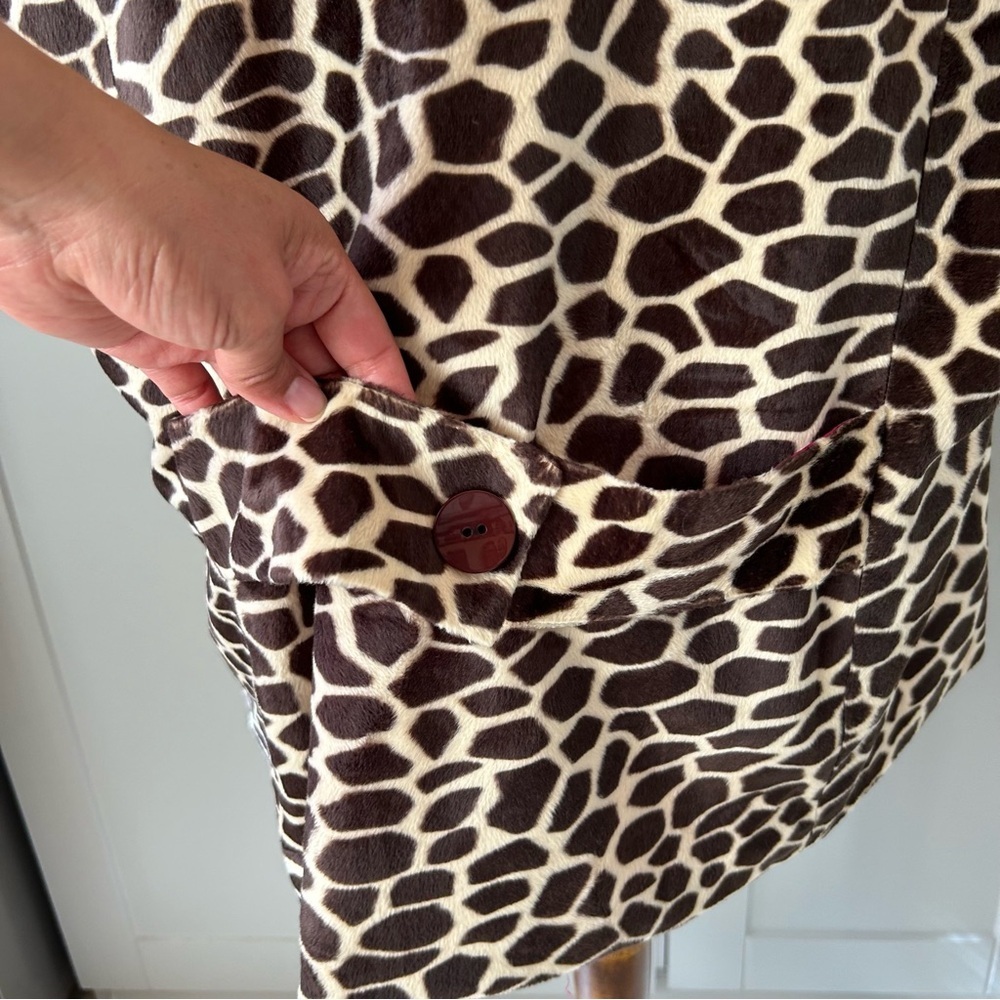 Susan Graver Style Womens 2X Fleece Vest Animal Print Office Work Fall - Picture 3 of 8